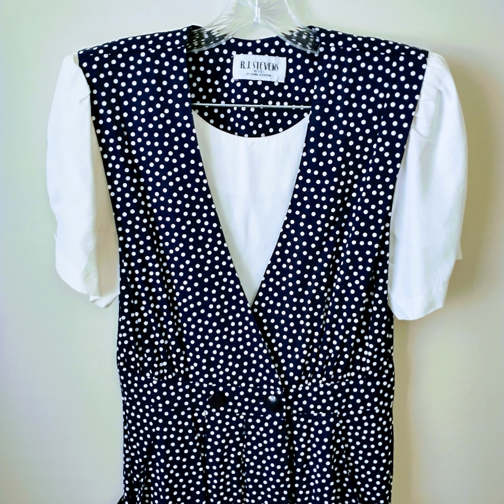 Vintage R.J Stevens Polka-dot Dress - Picture 5 of 13